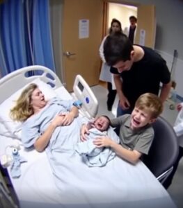 When his brother held him for the first time, the baby—thought to be stillborn—suddenly let out a strong, startling cry