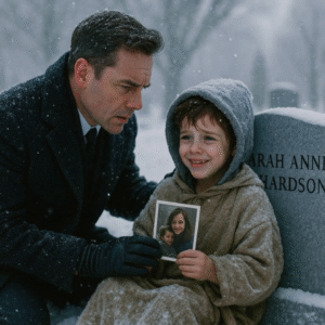 For five years straight, he lit candles for his wife at a Massachusetts cemetery — a husband who thought he knew all her secrets — until he found a six-year-old boy asleep on the headstone, clutching a photo that shouldn’t exist and whispering, “I’m sorry, Mom…