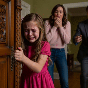 An 8-year-old girl clung to an old wardrobe for 30 days — her mom thought it was just a game, until a rainy night when she opened the door and was left speechless