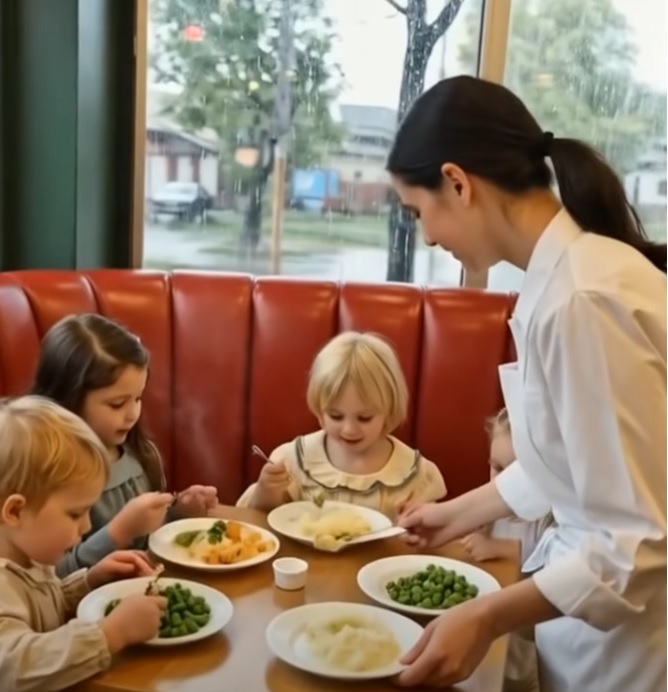 A Waitress Secretly Supported Four Orphaned Girls for Ten Years — Then, Twelve Years Later, an SUV Stopped at Her Home, Altering Everything.