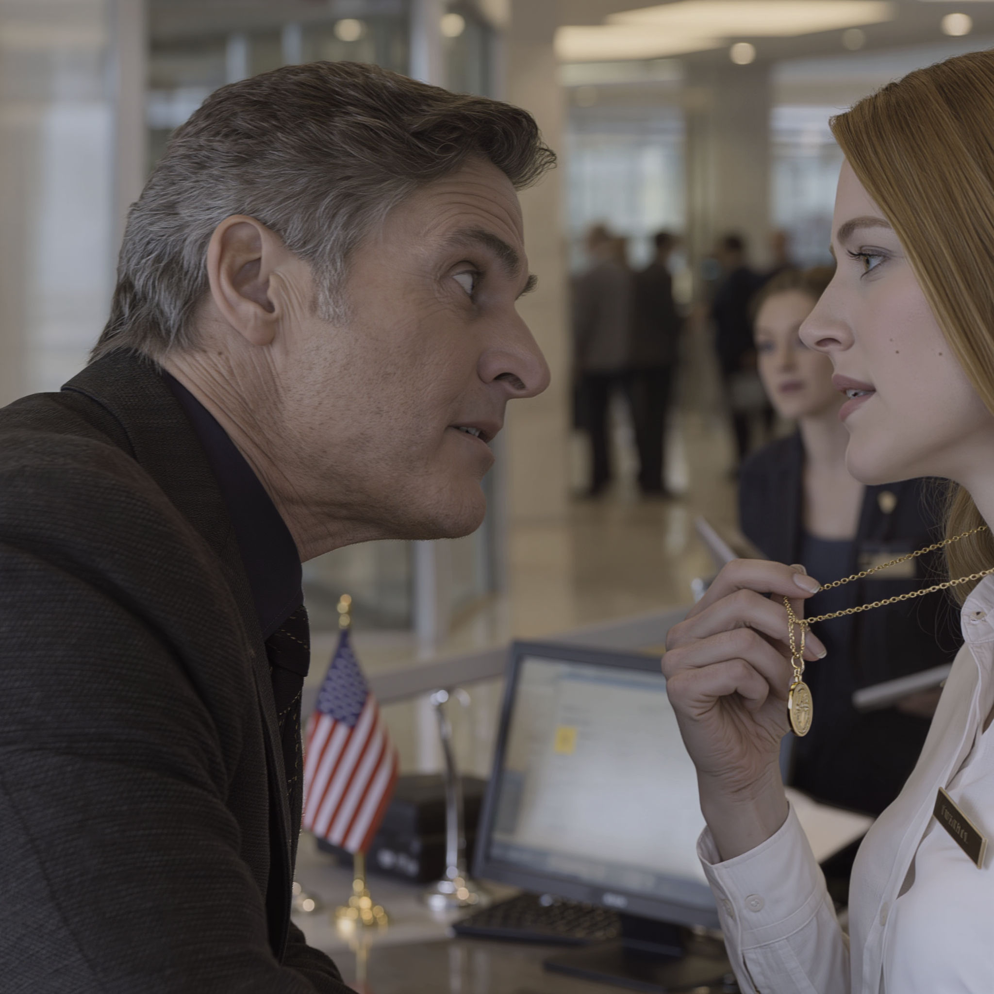 The millionaire was stunned speechless when he saw the young clerk wearing the “one-of-a-kind” pendant his daughter had on the day she went missing 20 years ago… a question that seemed harmless ended up digging up an entire dark past, and the girl’s shaky answer almost made him collapse on the spot…