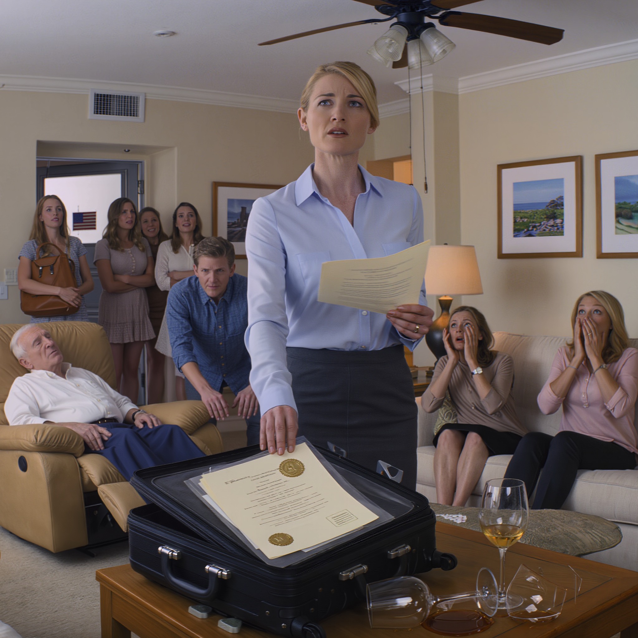 At the inheritance meeting, my brother confidently declared, “mom and dad are giving all eight rental houses in florida to me. teagan, too bad – you’re getting nothing.” everyone cheered. i just smiled and said, “dad… you really don’t know, do you?” he froze, as if his heart dropped. my brother screamed, “know… what?