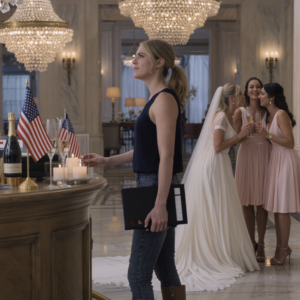 I walked into my brother’s engagement party, and the bride tilted her wine glass with a sneer: “The stinky country girl is here!” — but at exactly 9 o’clock, when the screen behind the stage lit up, every smile in the entire ballroom suddenly died.